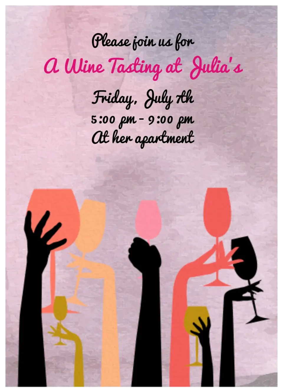 Wine Tasting card