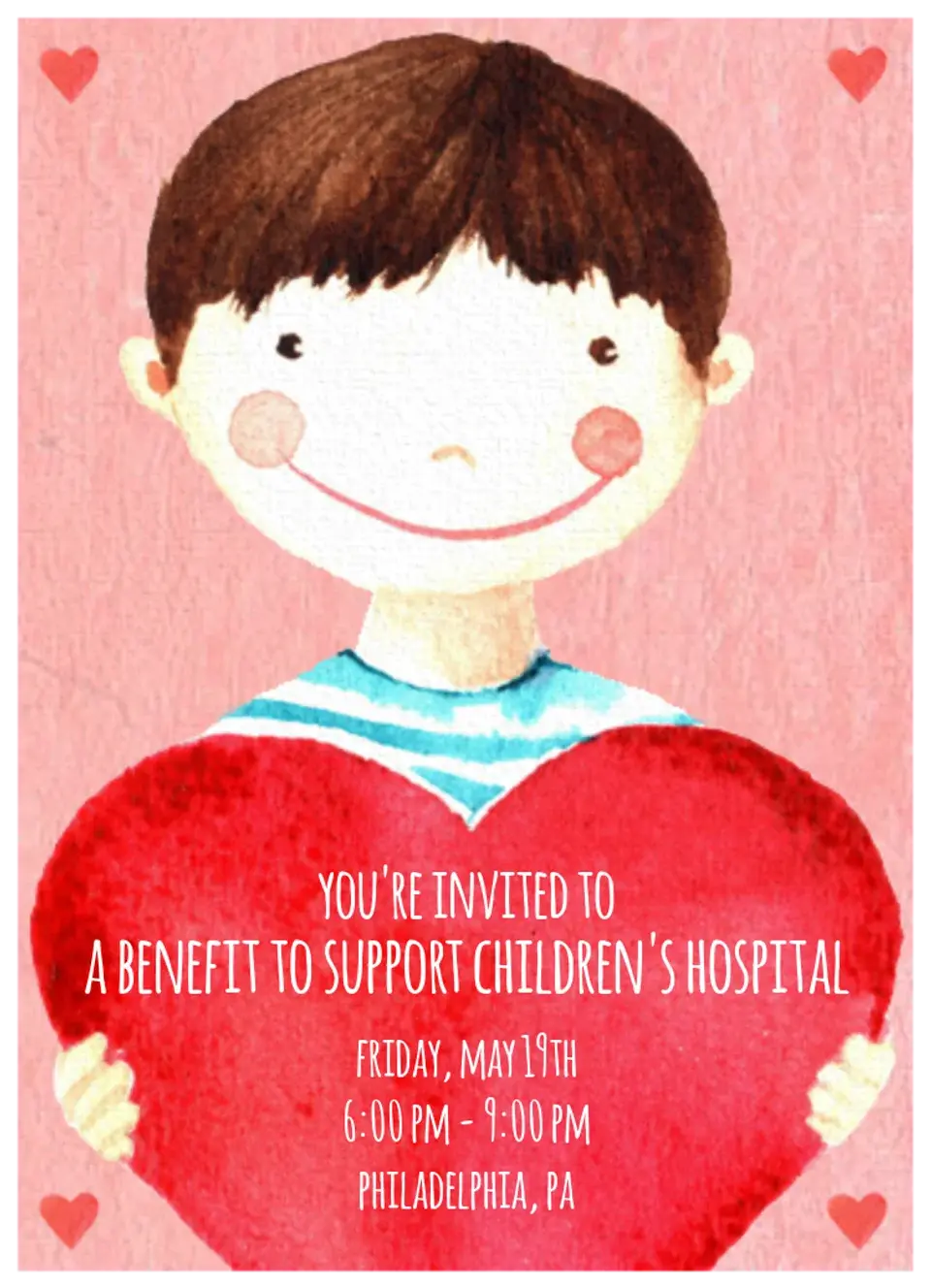 Children's Charity card