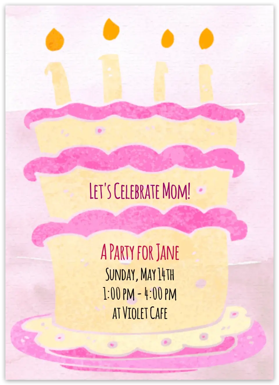 Mother's Day Birthday card