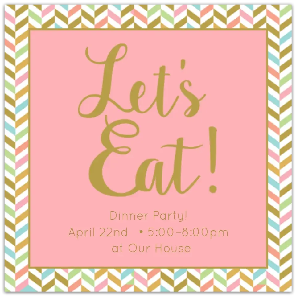 Let's Eat! card