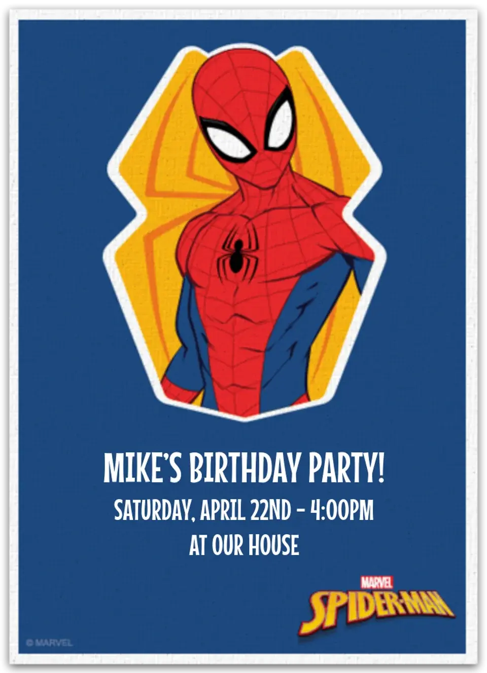 Spider-Man Retro card