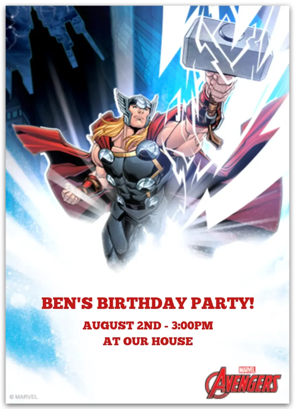 Avengers Thor card image