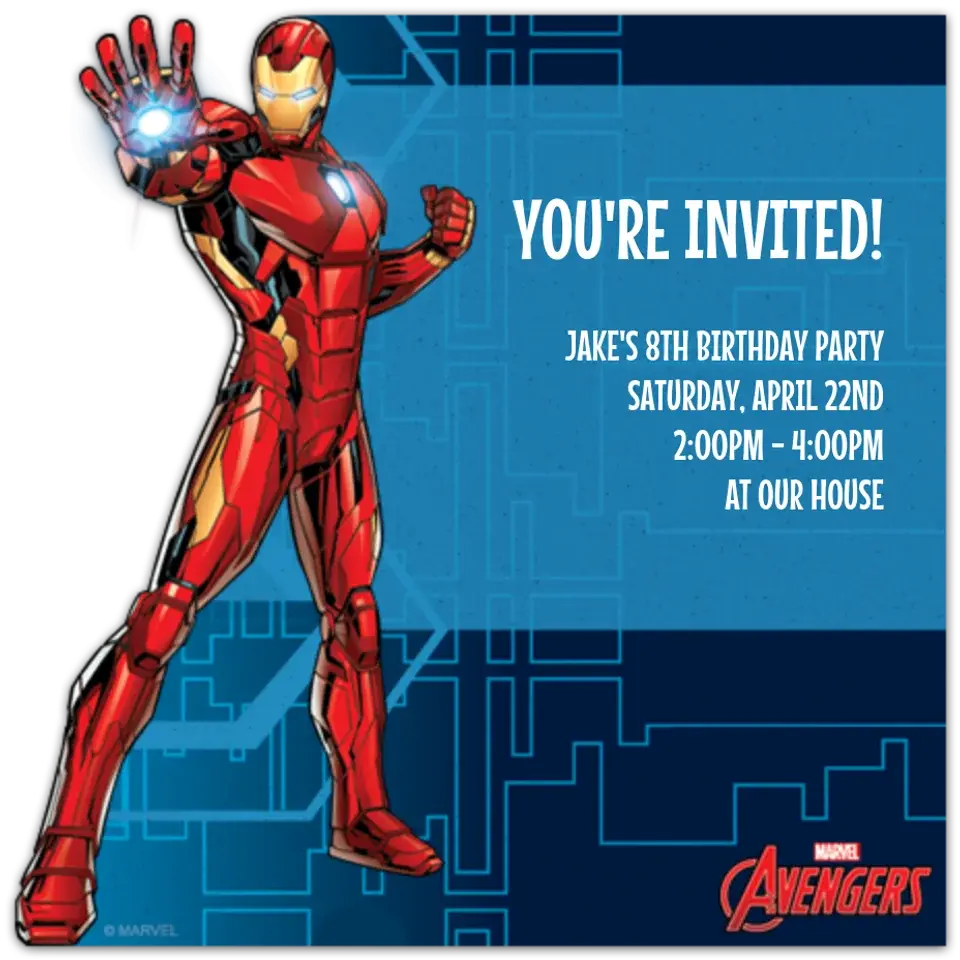 Avengers Iron Man card