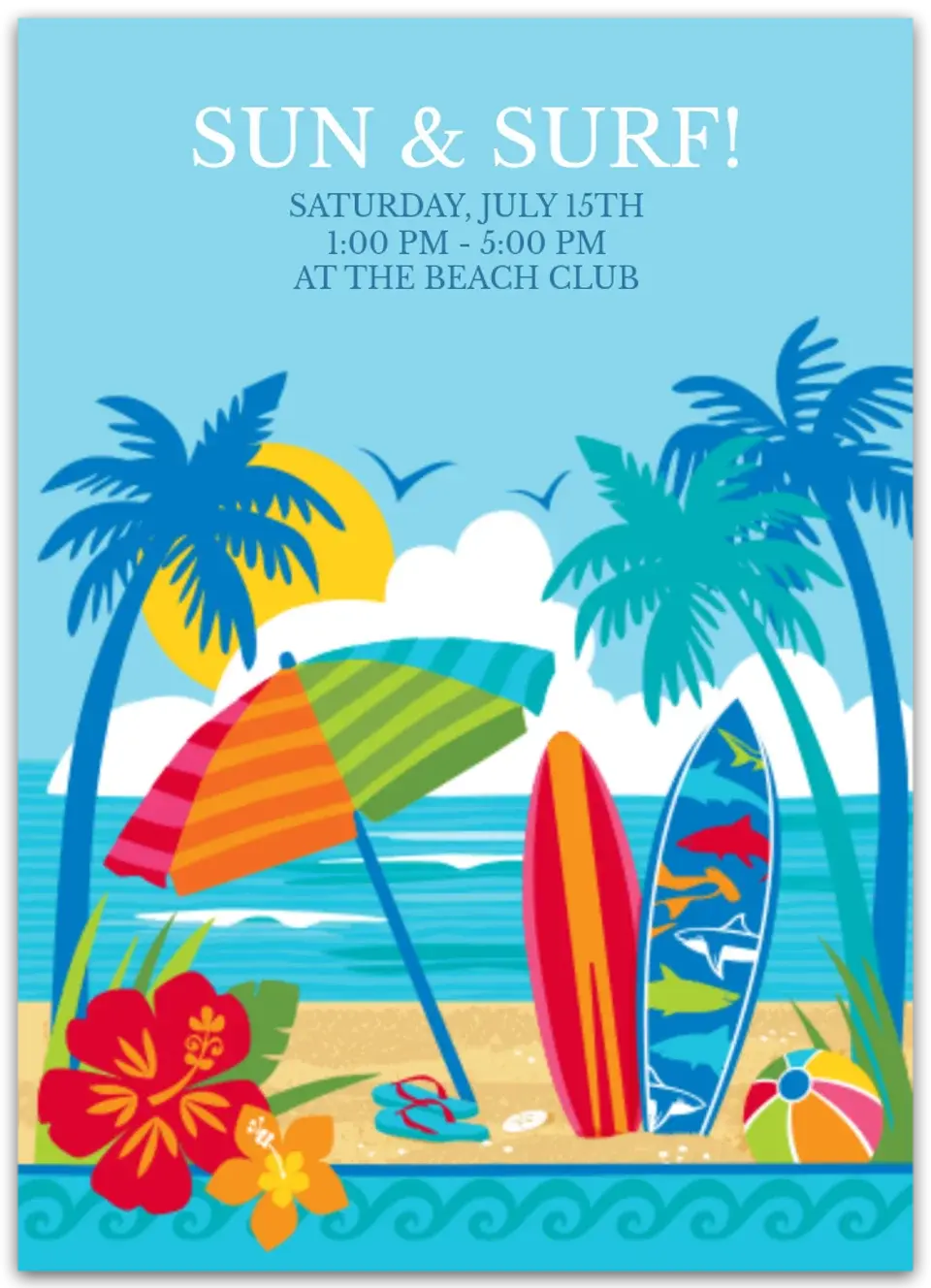Sun & Surf card