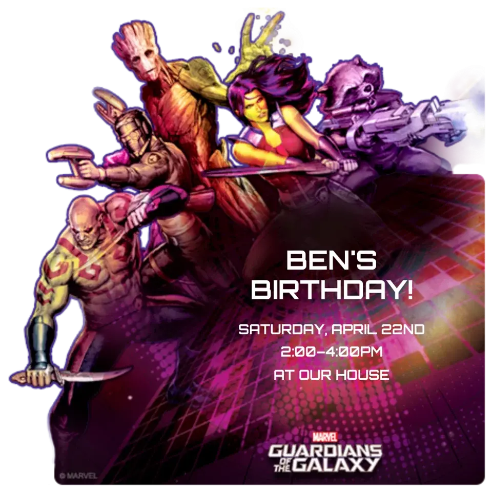 GOTG Group Galactic card
