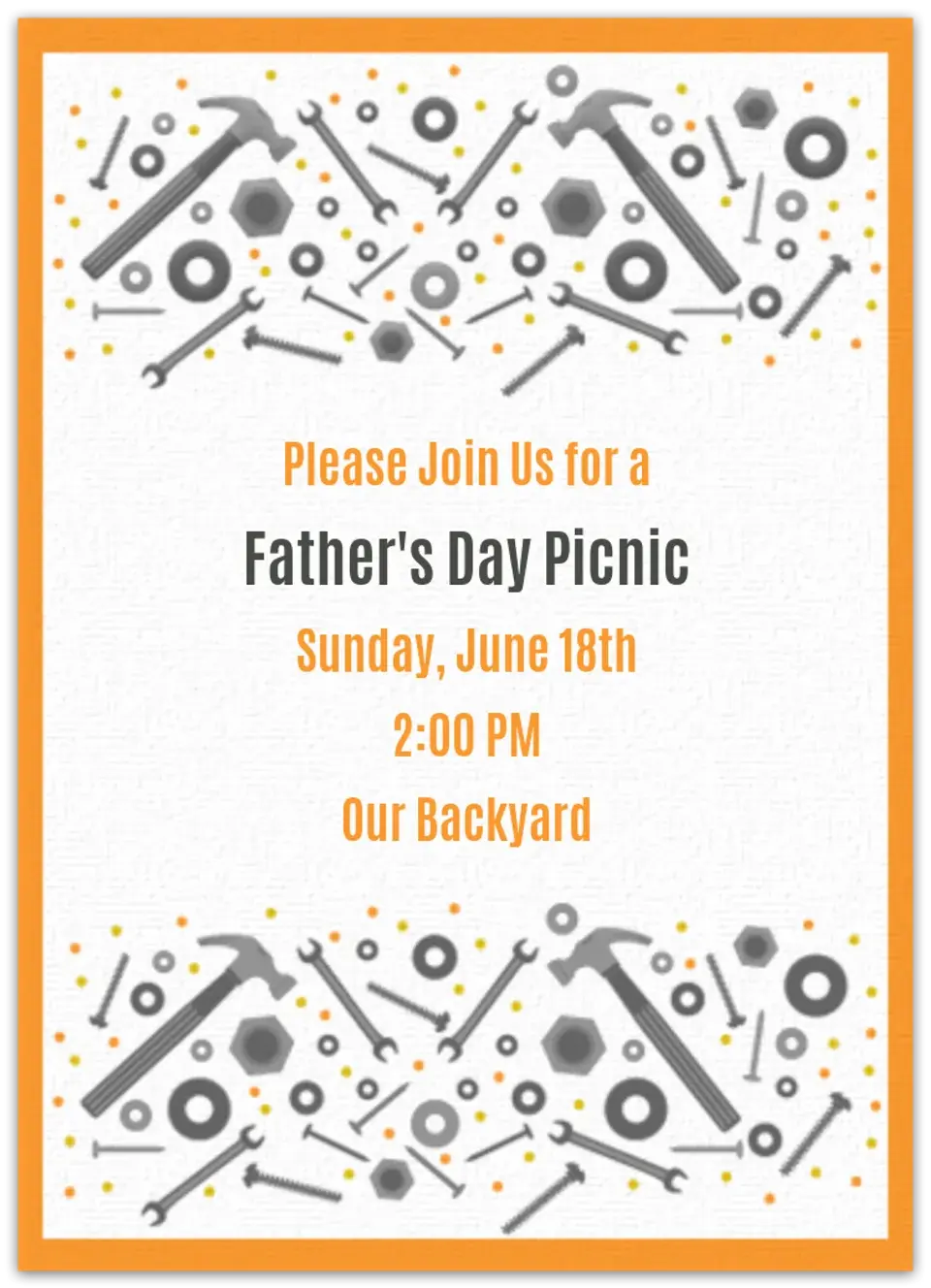 Father's Day Tools card