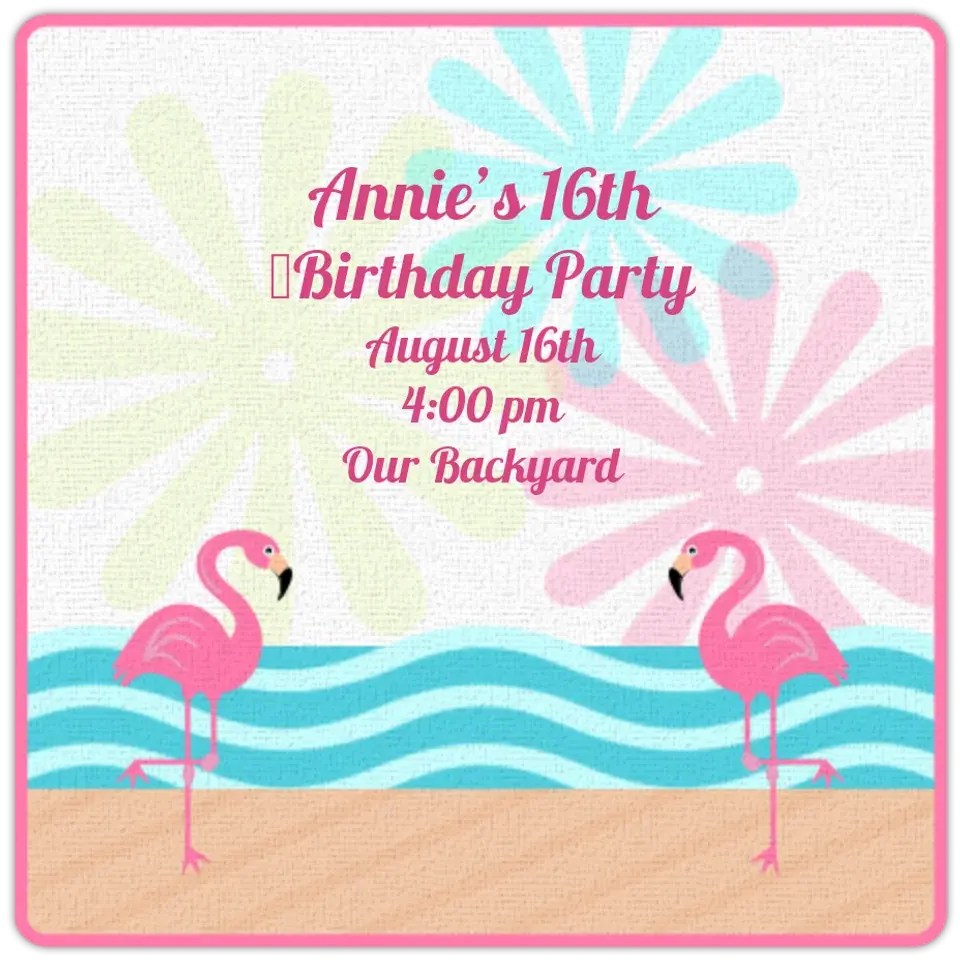 Flamingos card