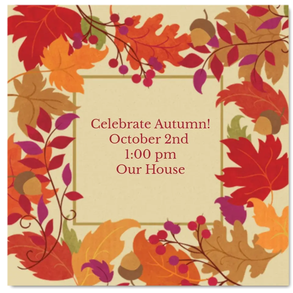 Festive Fall card
