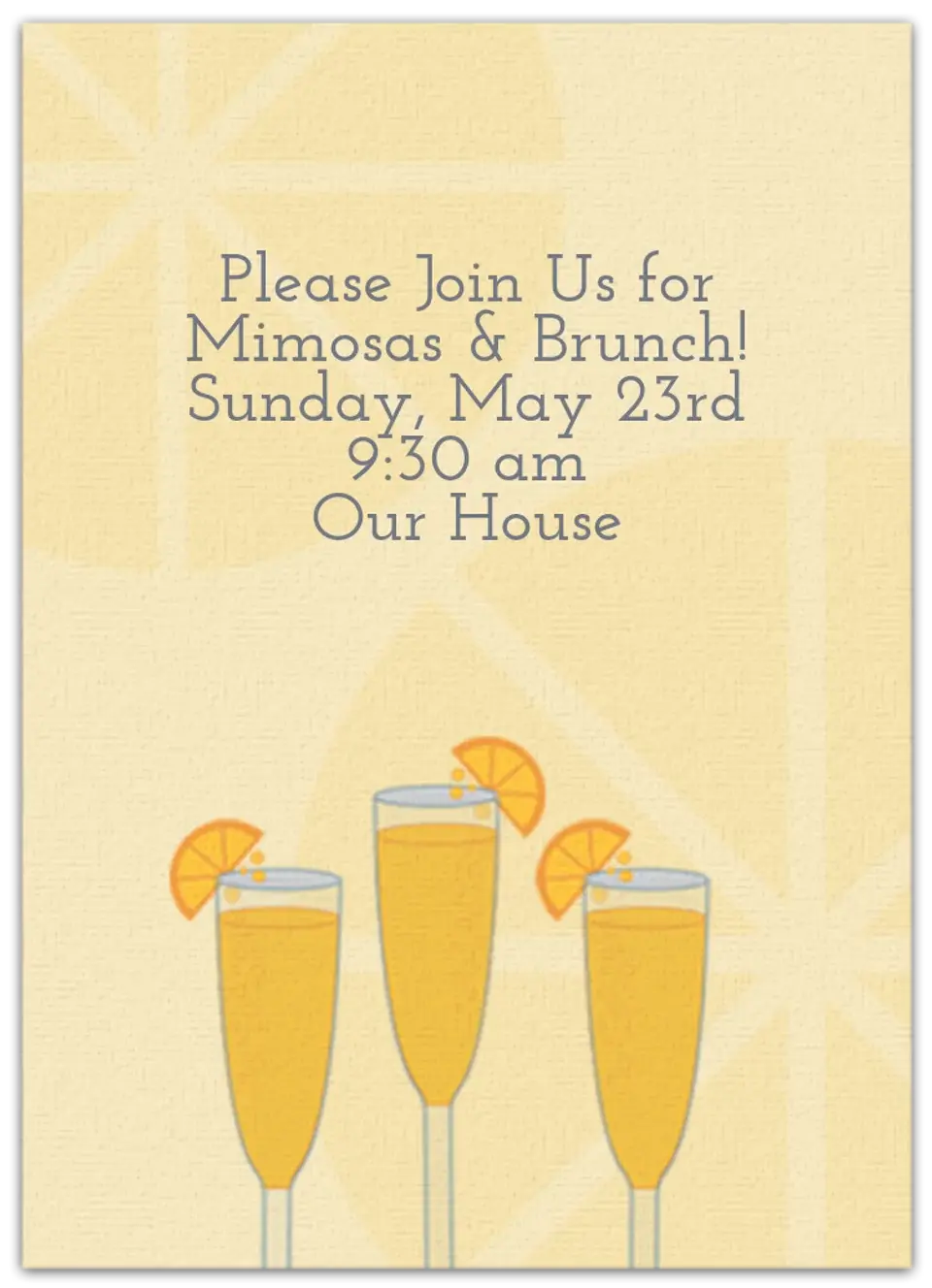 Mimosas card