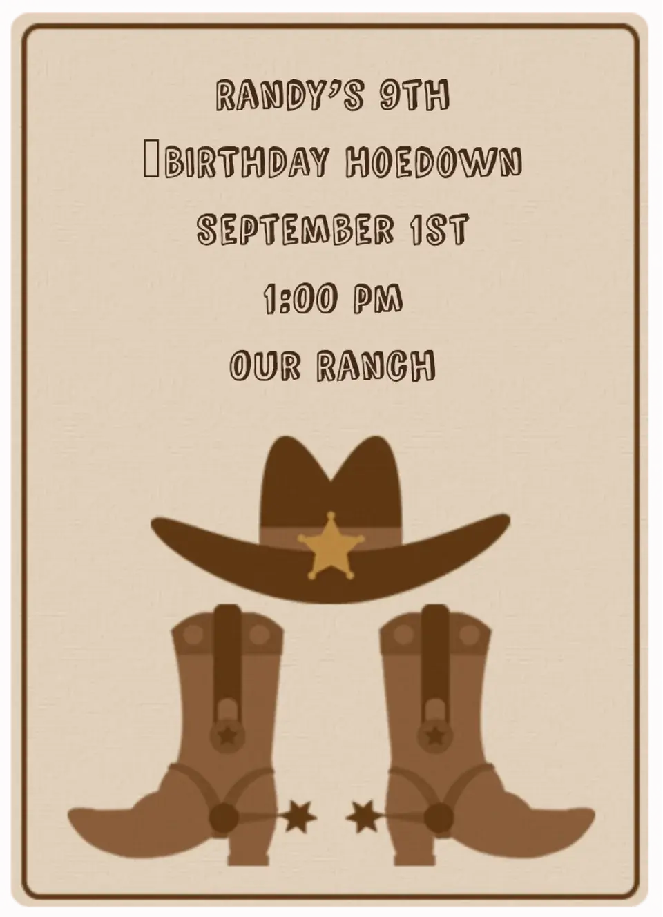 Country Birthday card