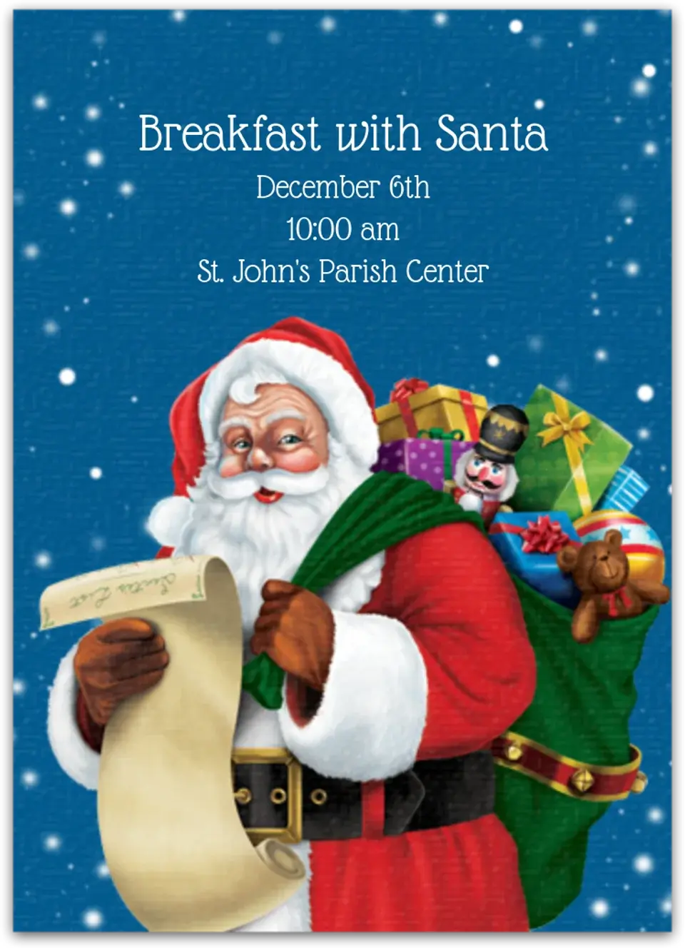 Classic Santa card