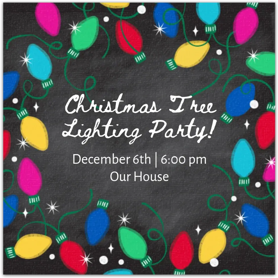 Twinkle Lights card