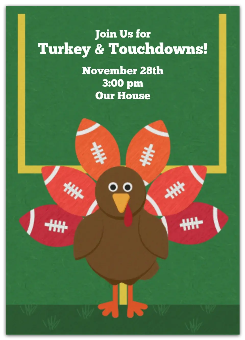 Turkey Day Football card image