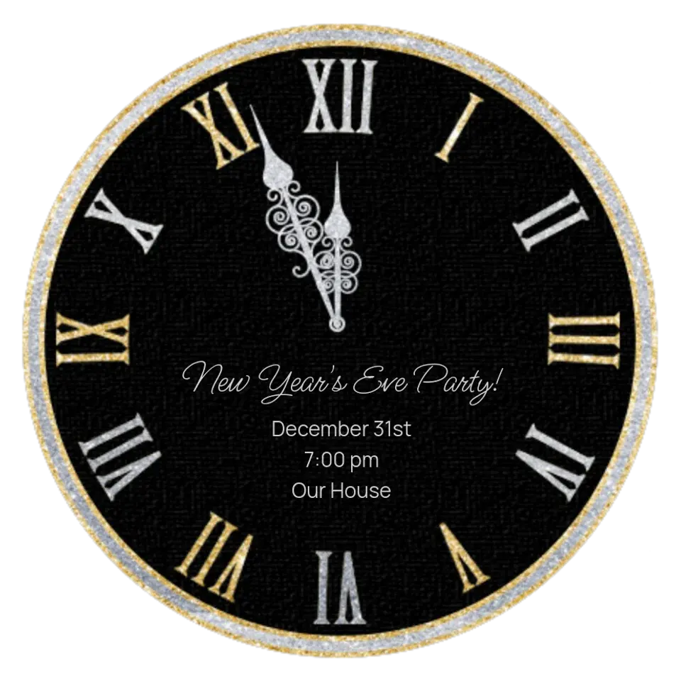 Midnight Clock card