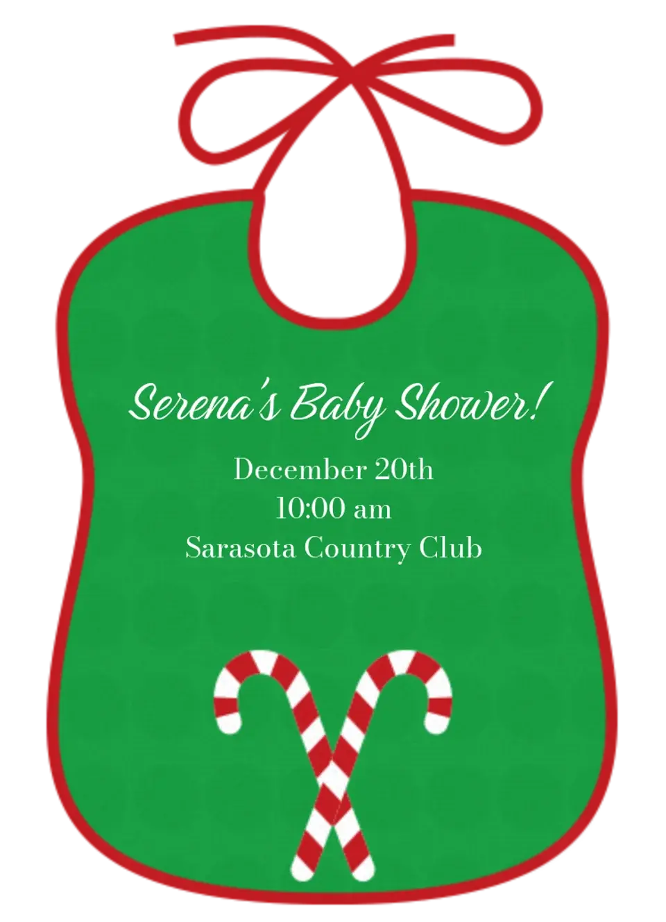 Christmas Baby Shower card image