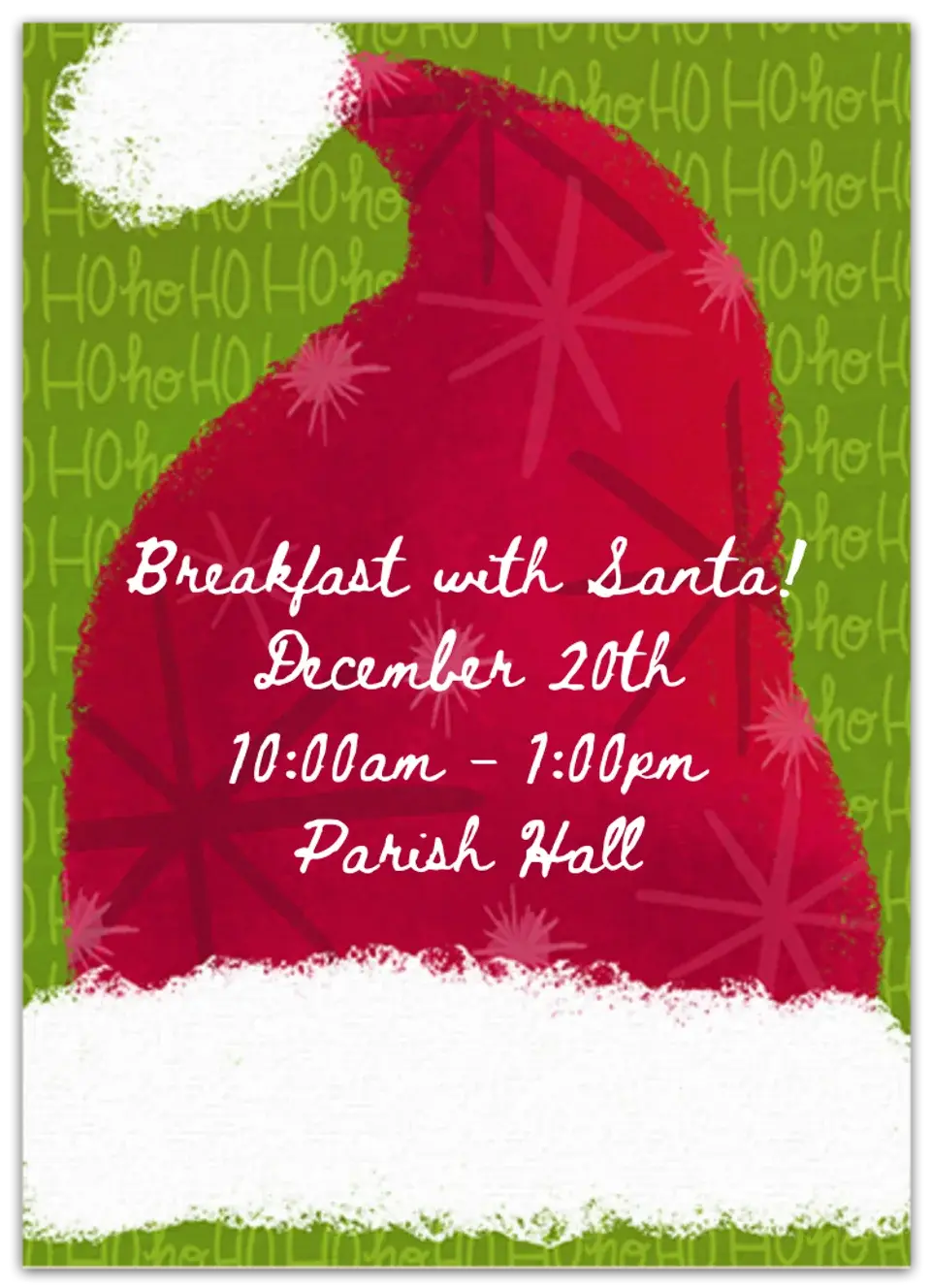 Santa Hat card