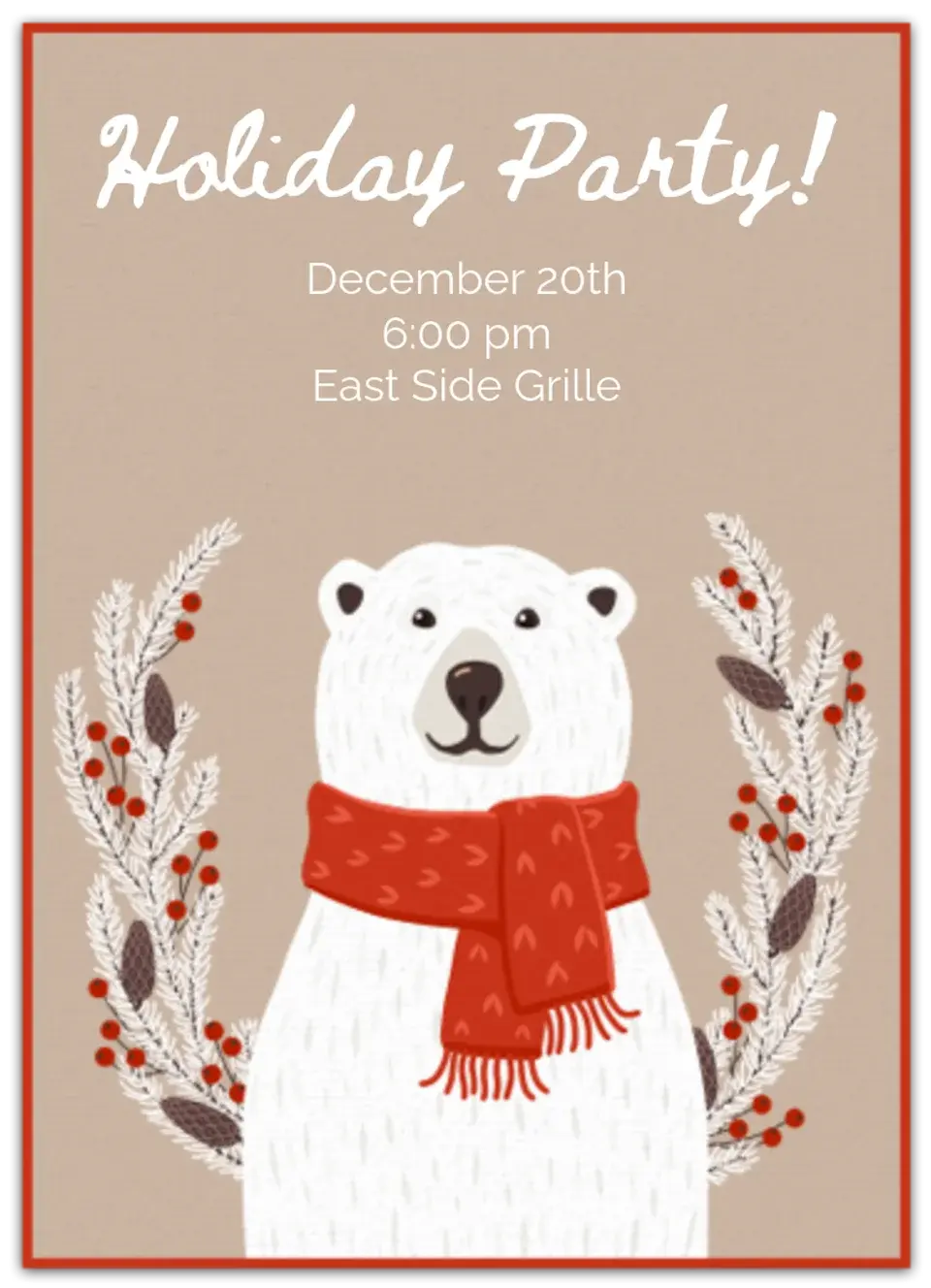 Polar Bear card