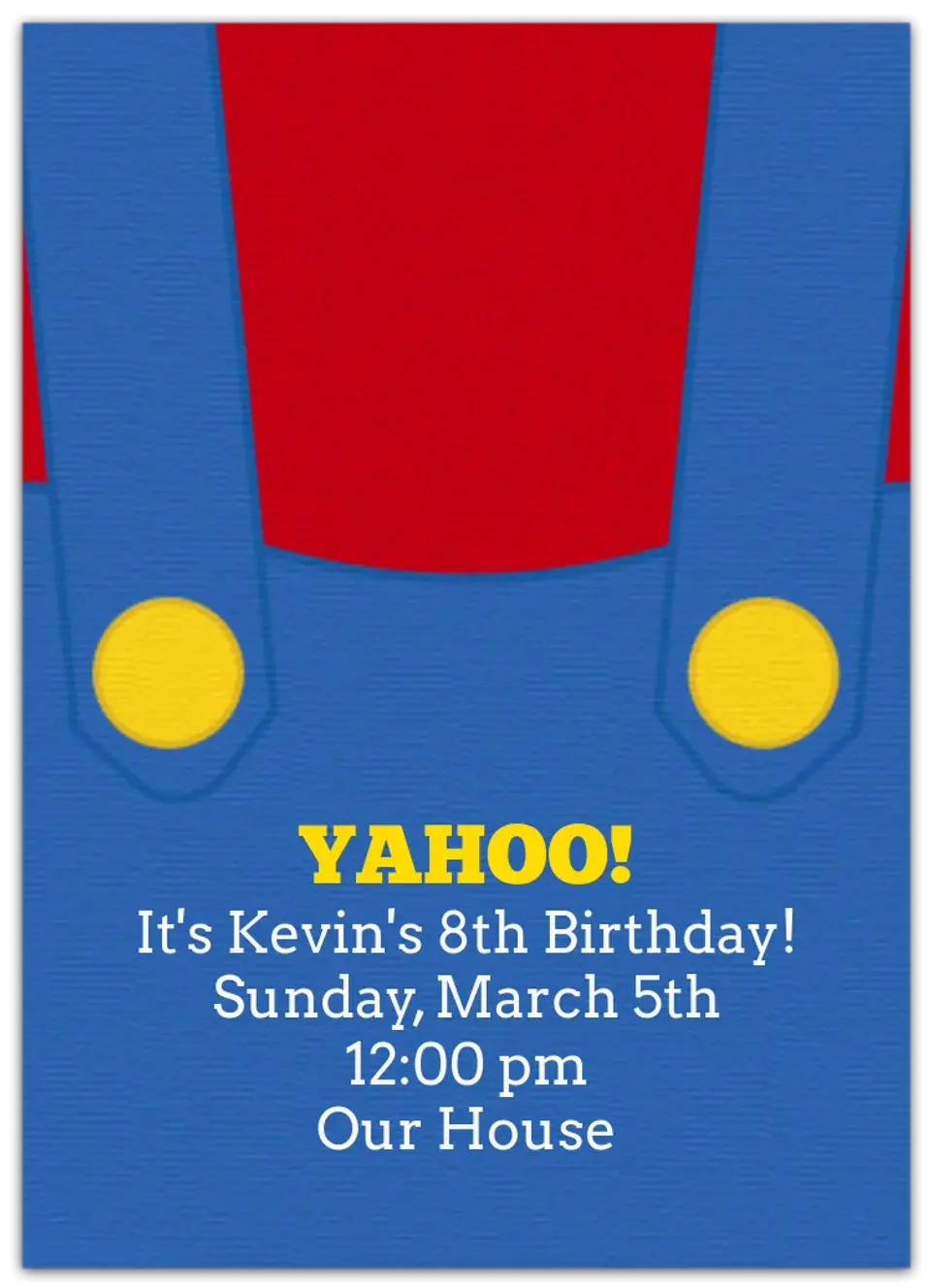 Super Blue Overalls card