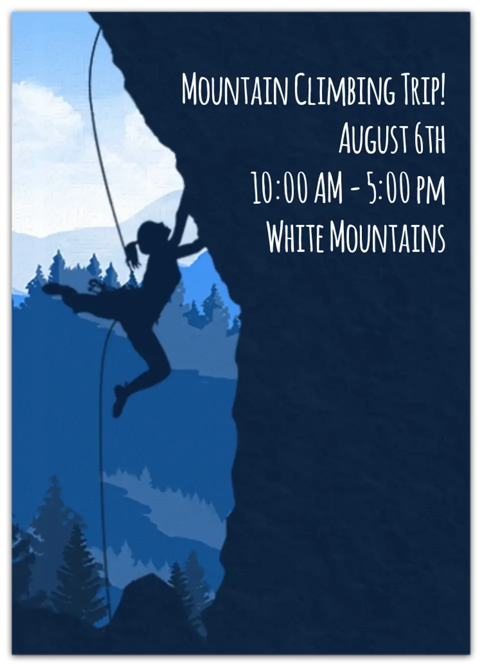 Mountain Climbing card