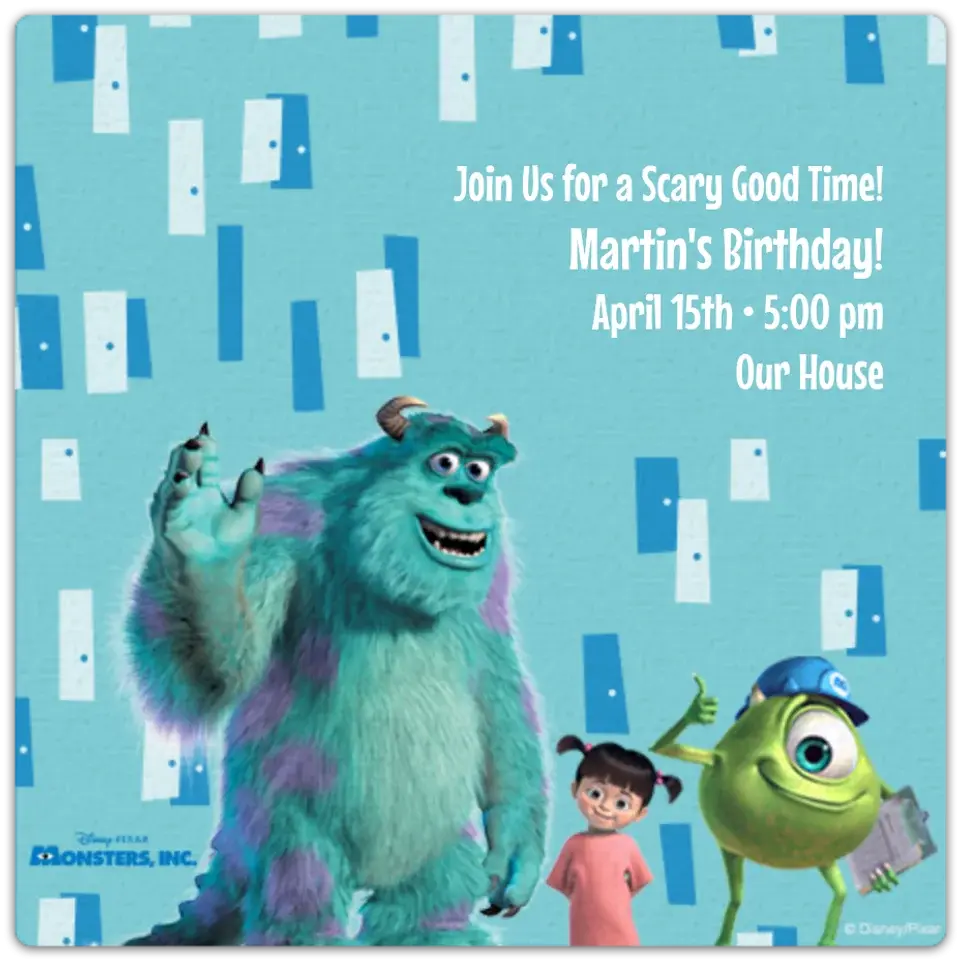 Monsters, Inc.  card