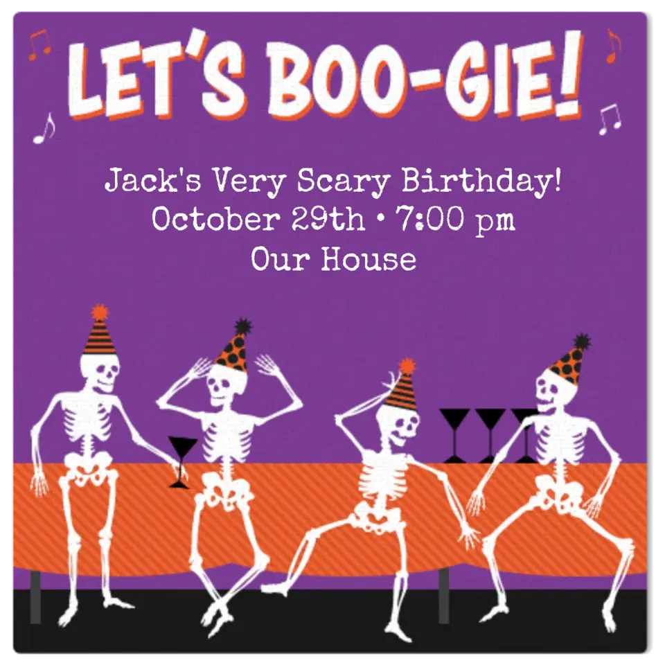 Let's Boo-gie card