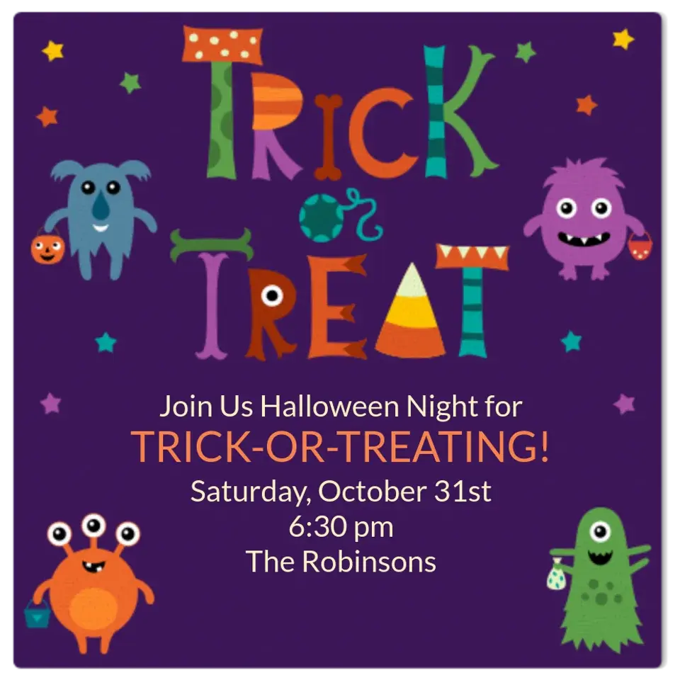 Trick or Treat Monsters card