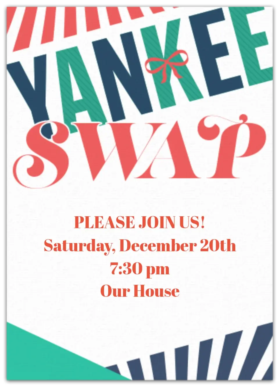 Yankee Swap card
