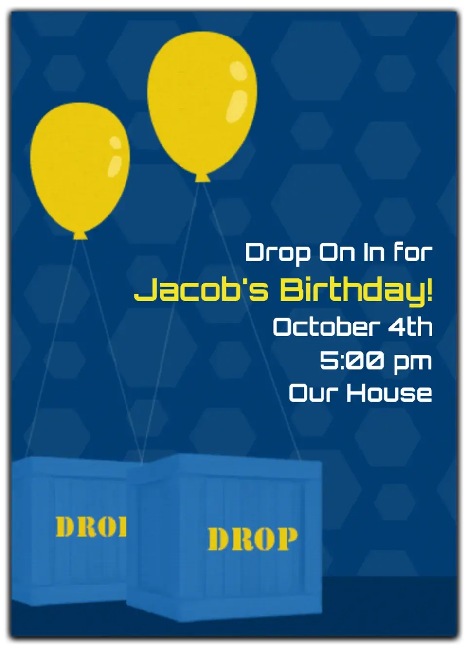 Drop Box card