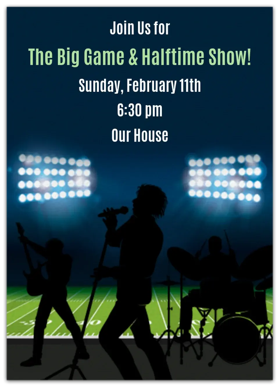 Halftime Show card