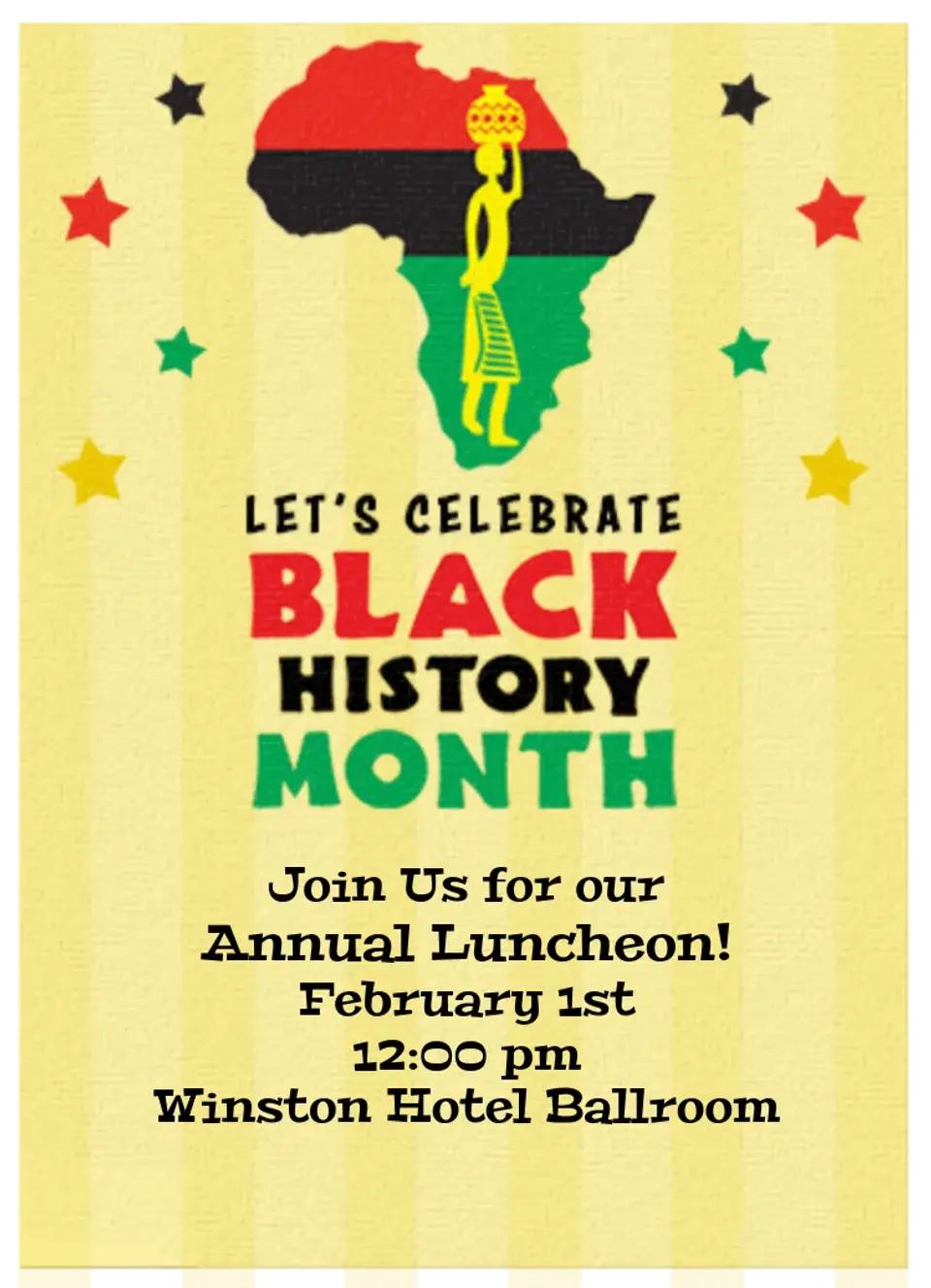Black History Month card