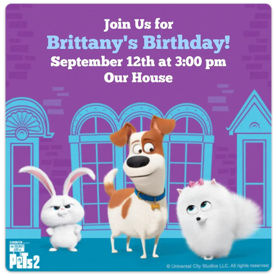 Secret Life | Pet Friends card