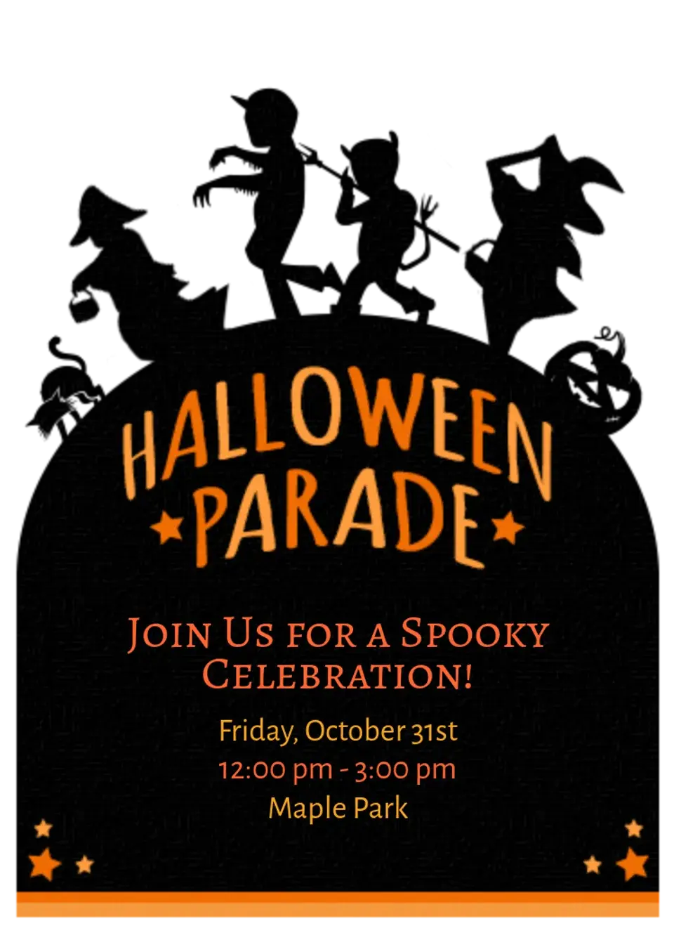 Halloween Parade card