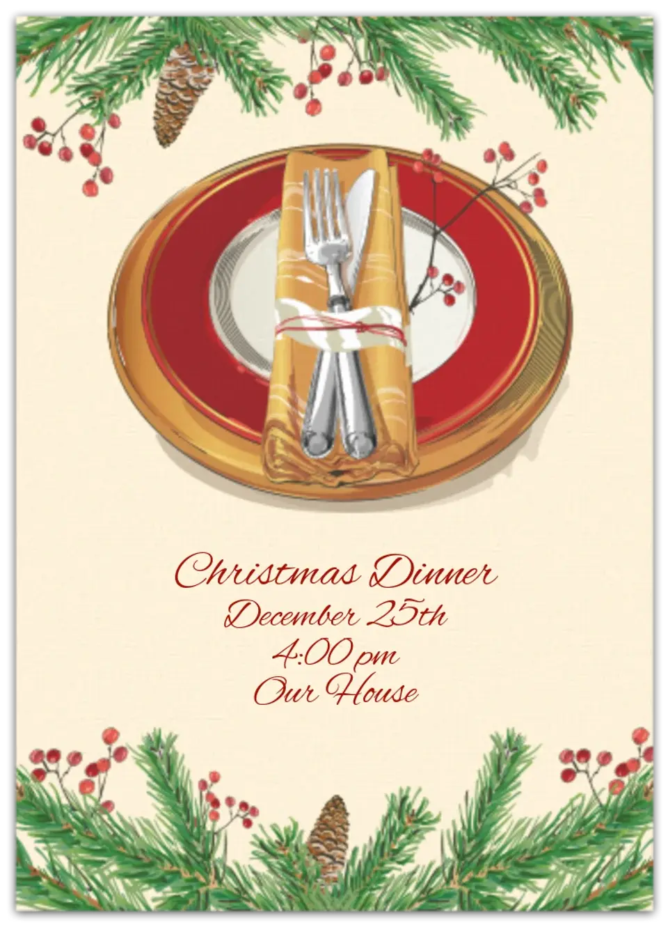 Festive Cutlery card image