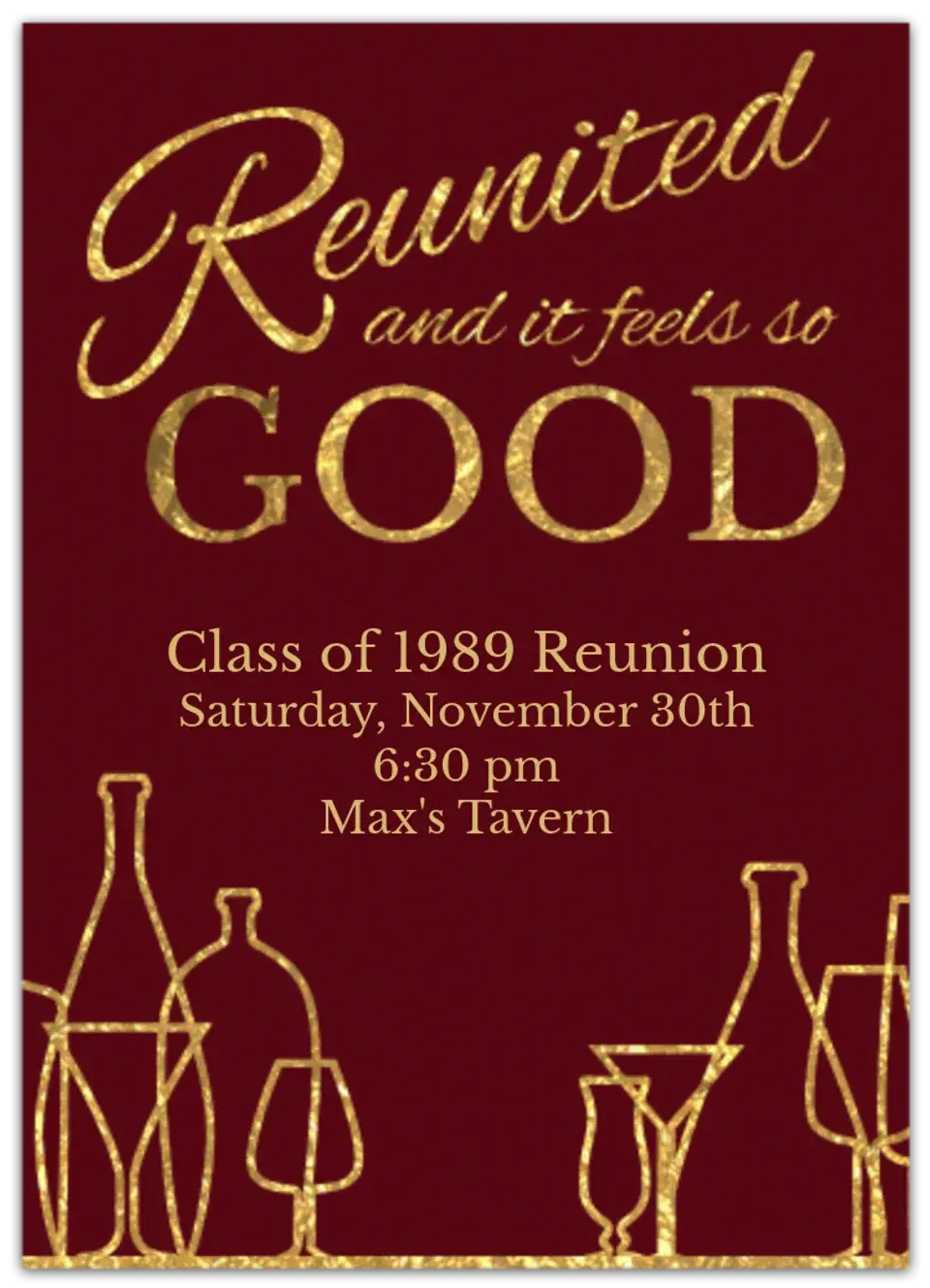 Thanksgiving Reunion card