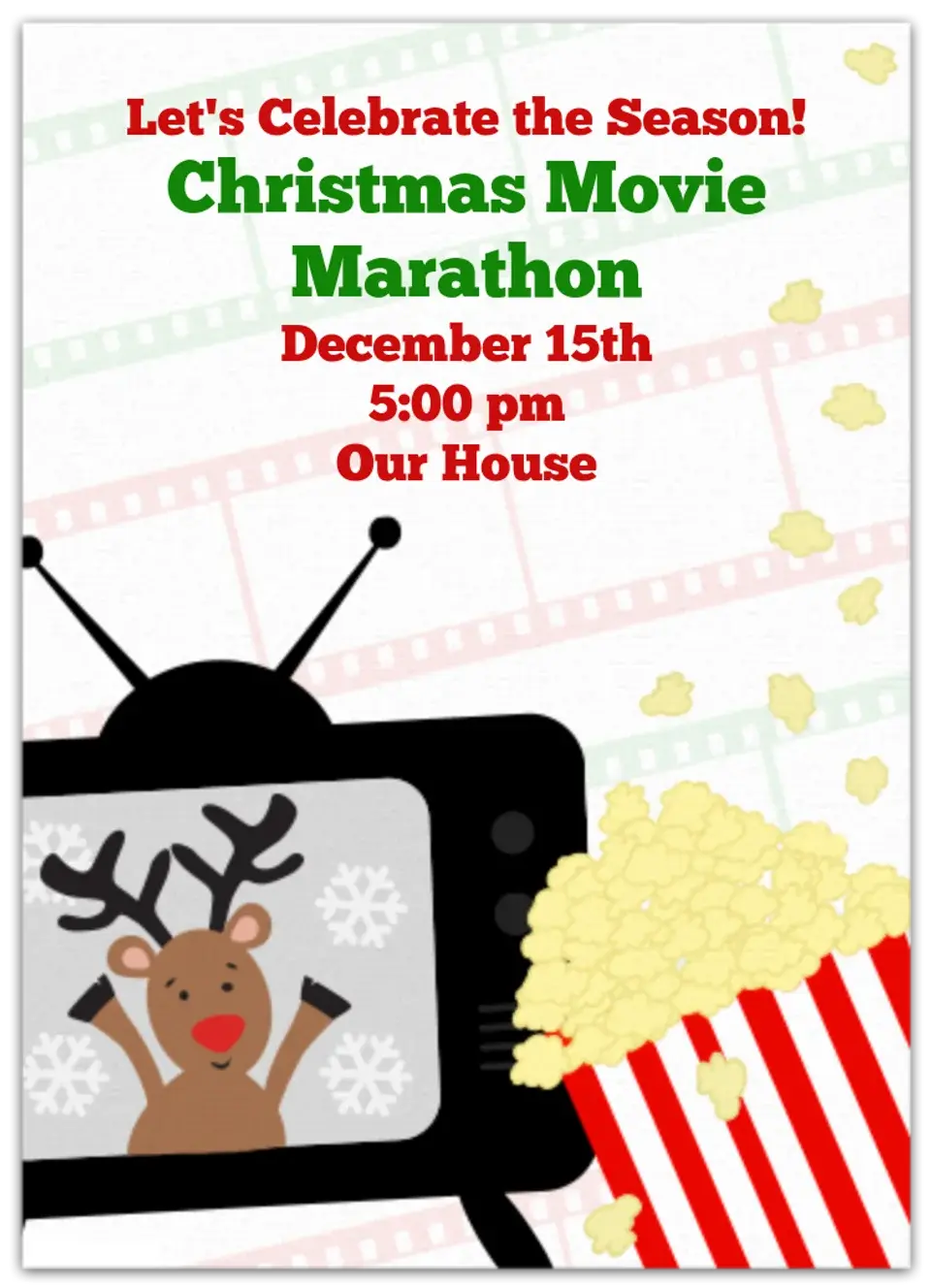 Dec 15 | Christmas Movie Marathon card
