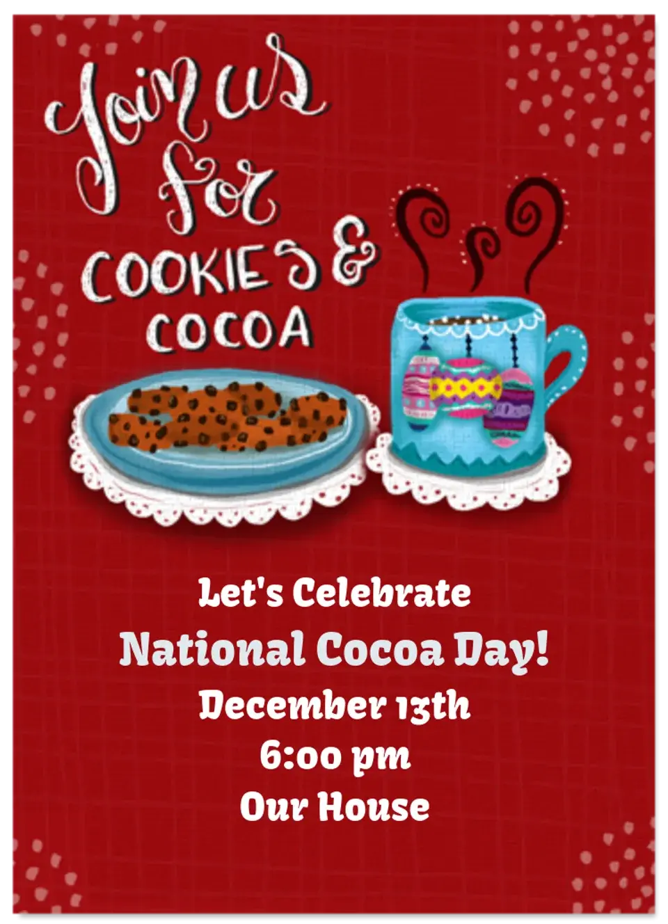 Dec 13 | National Cocoa Day card