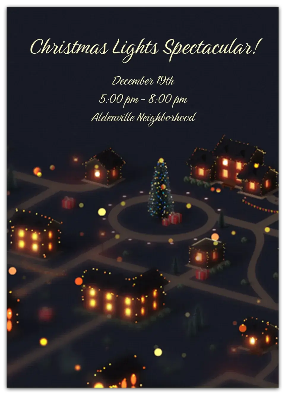 Christmas Lights card