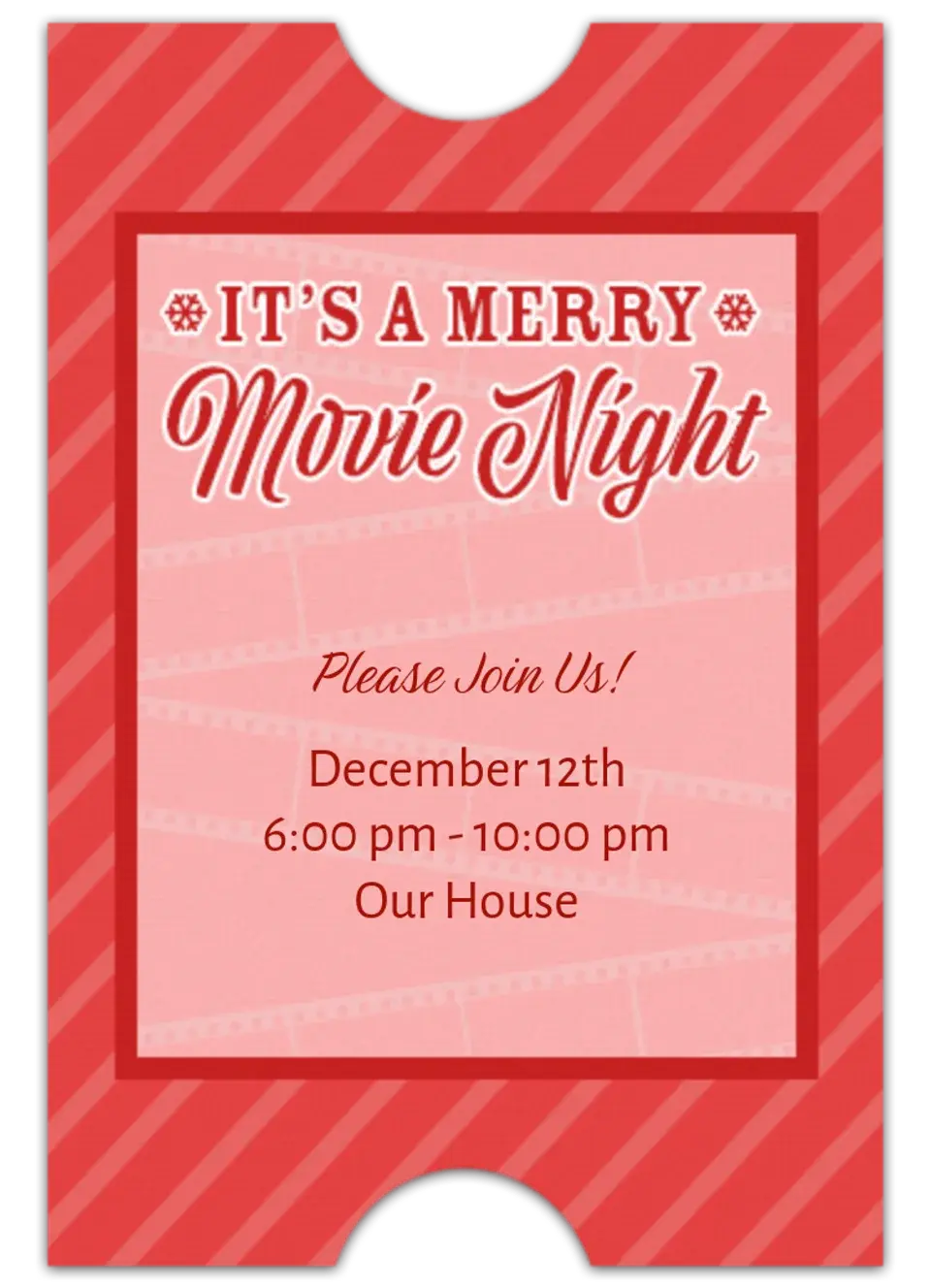 Merry Movie Night card