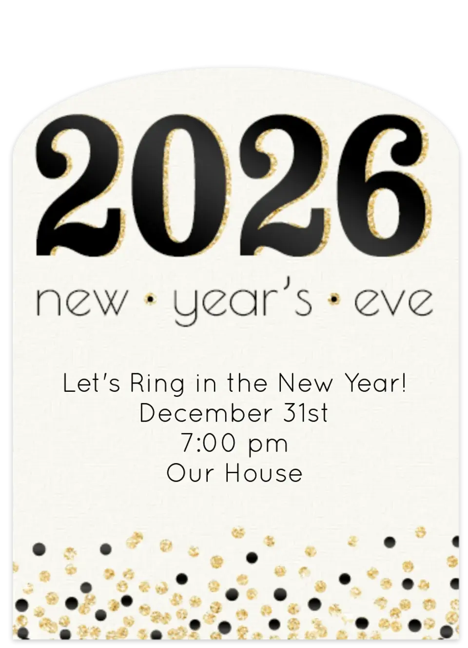 2026 Confetti card