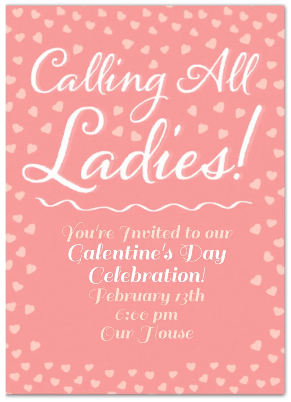 Calling All Ladies card