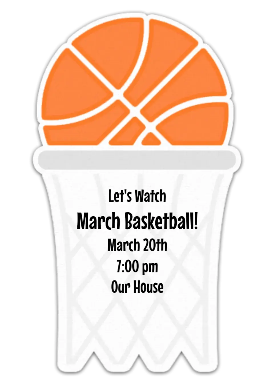 Basketball Hoop card