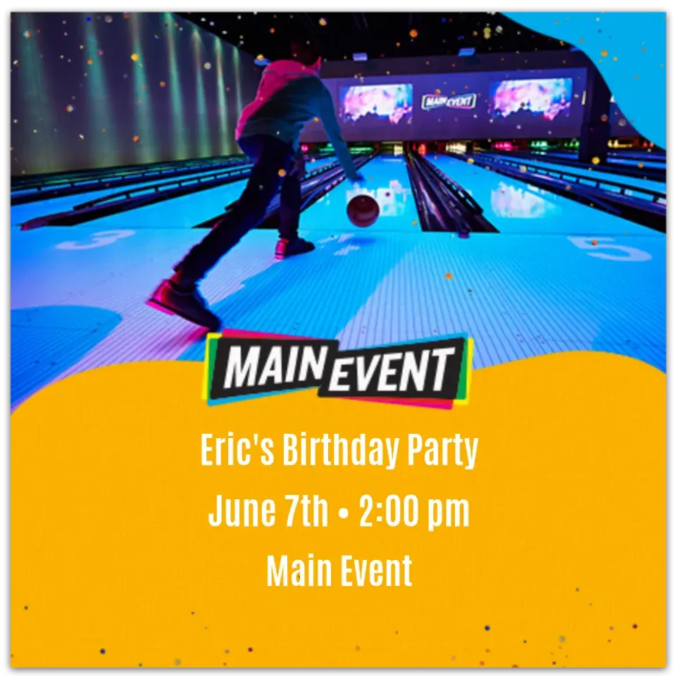 Main Event | Boy Birthday card