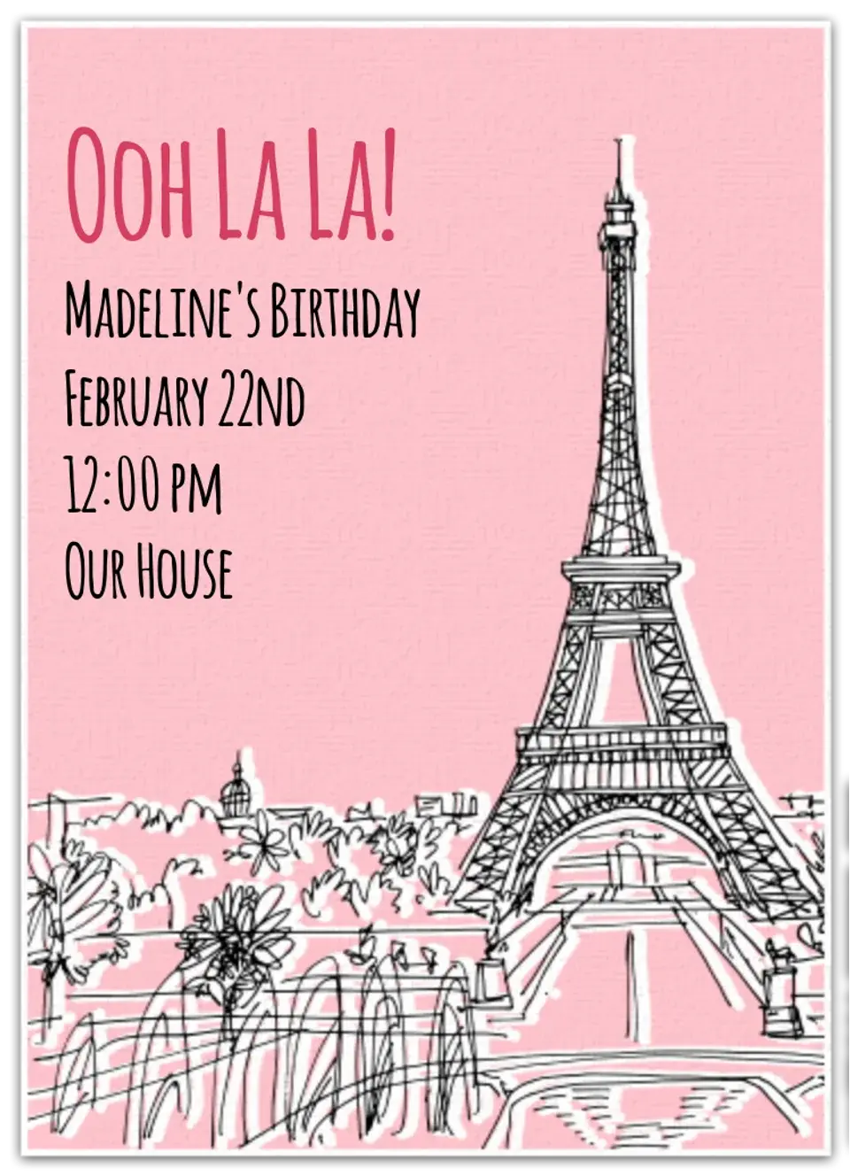 Paris Scene card