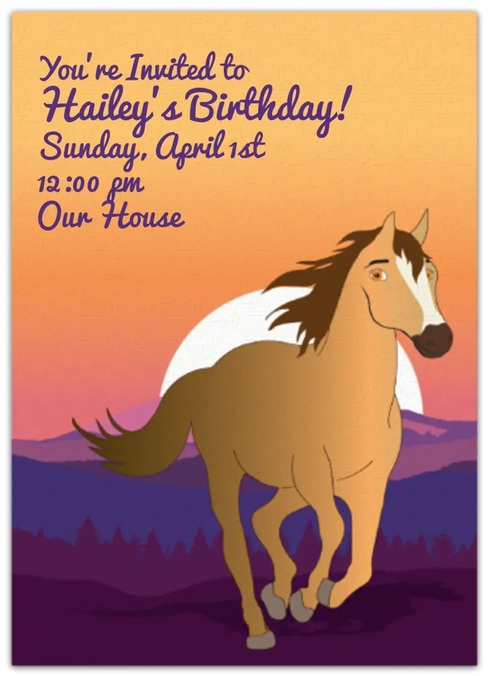 Kiger Mustang card