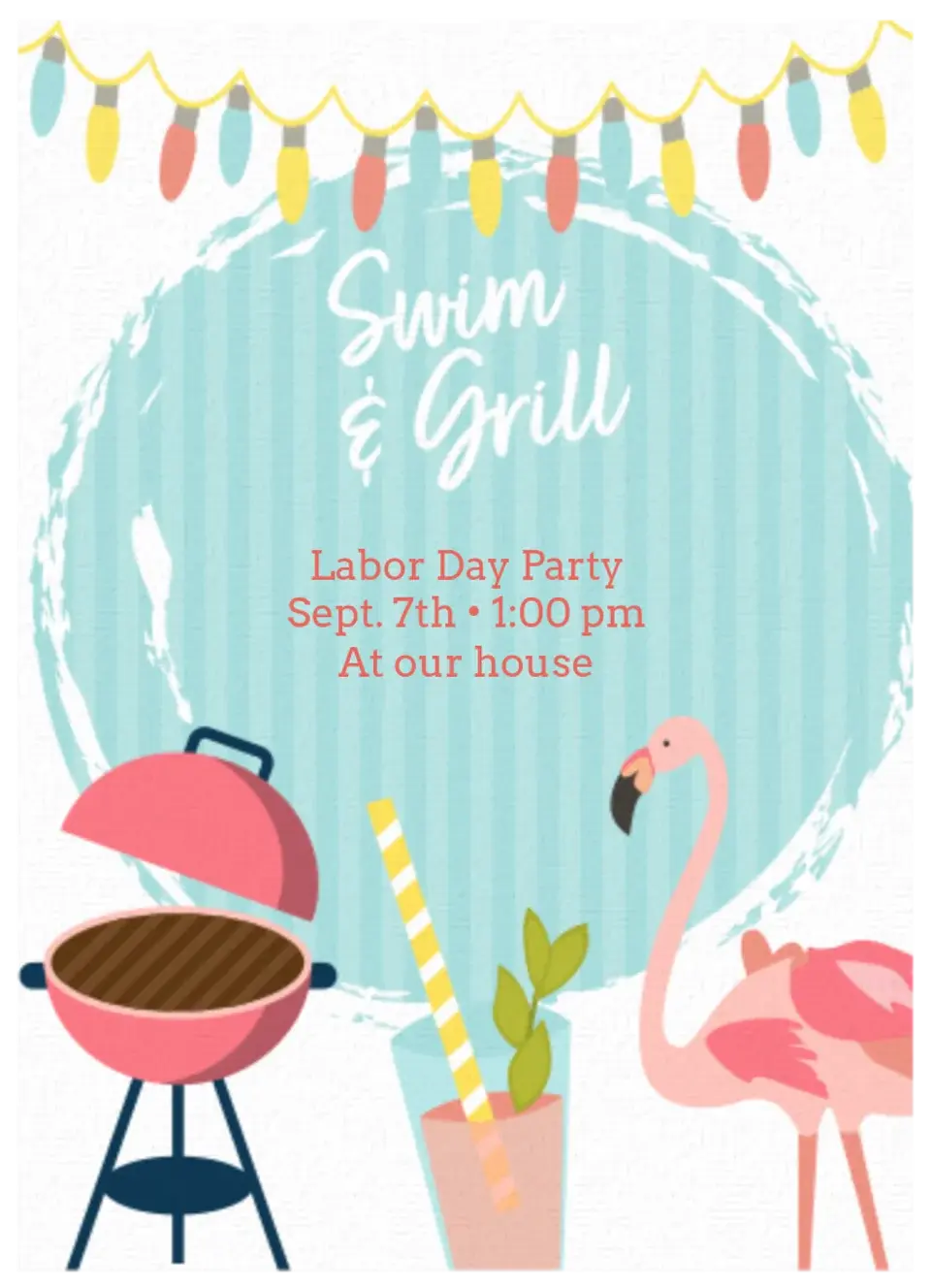 Swim & Grill card