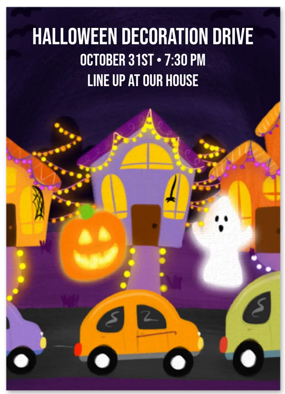 Halloween Decoration Drive card