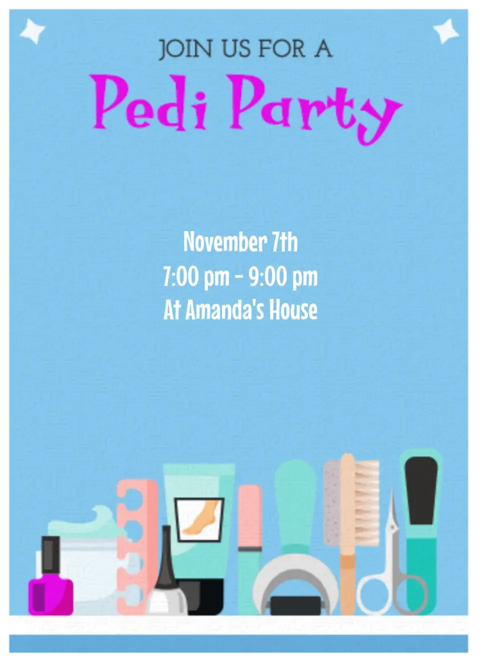 Pedi Perfect card