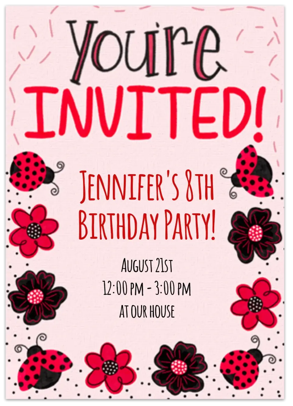 Ladybug Adventure card