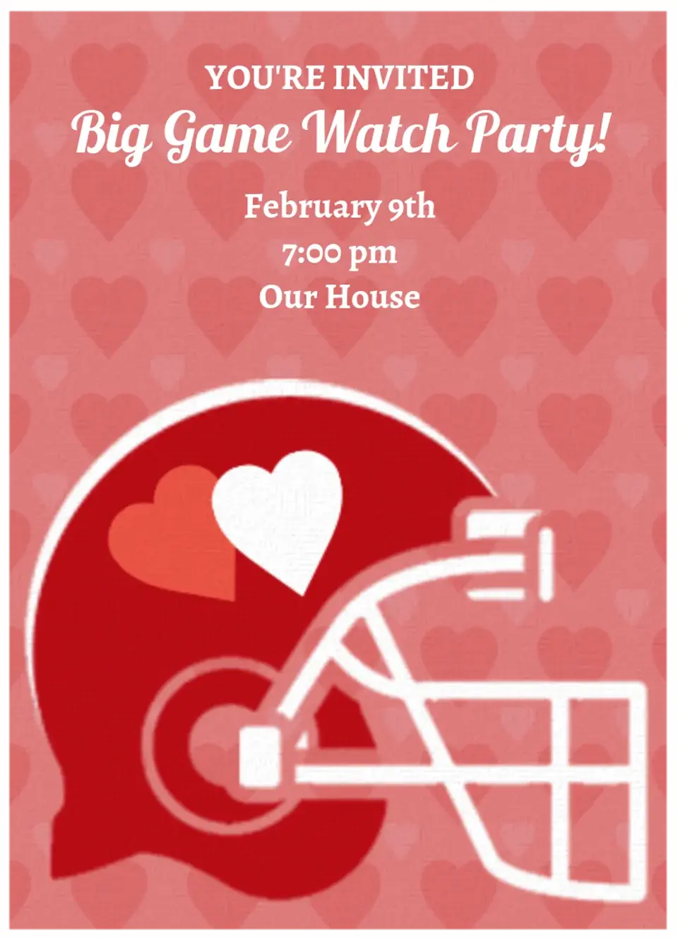 Football Hearts card