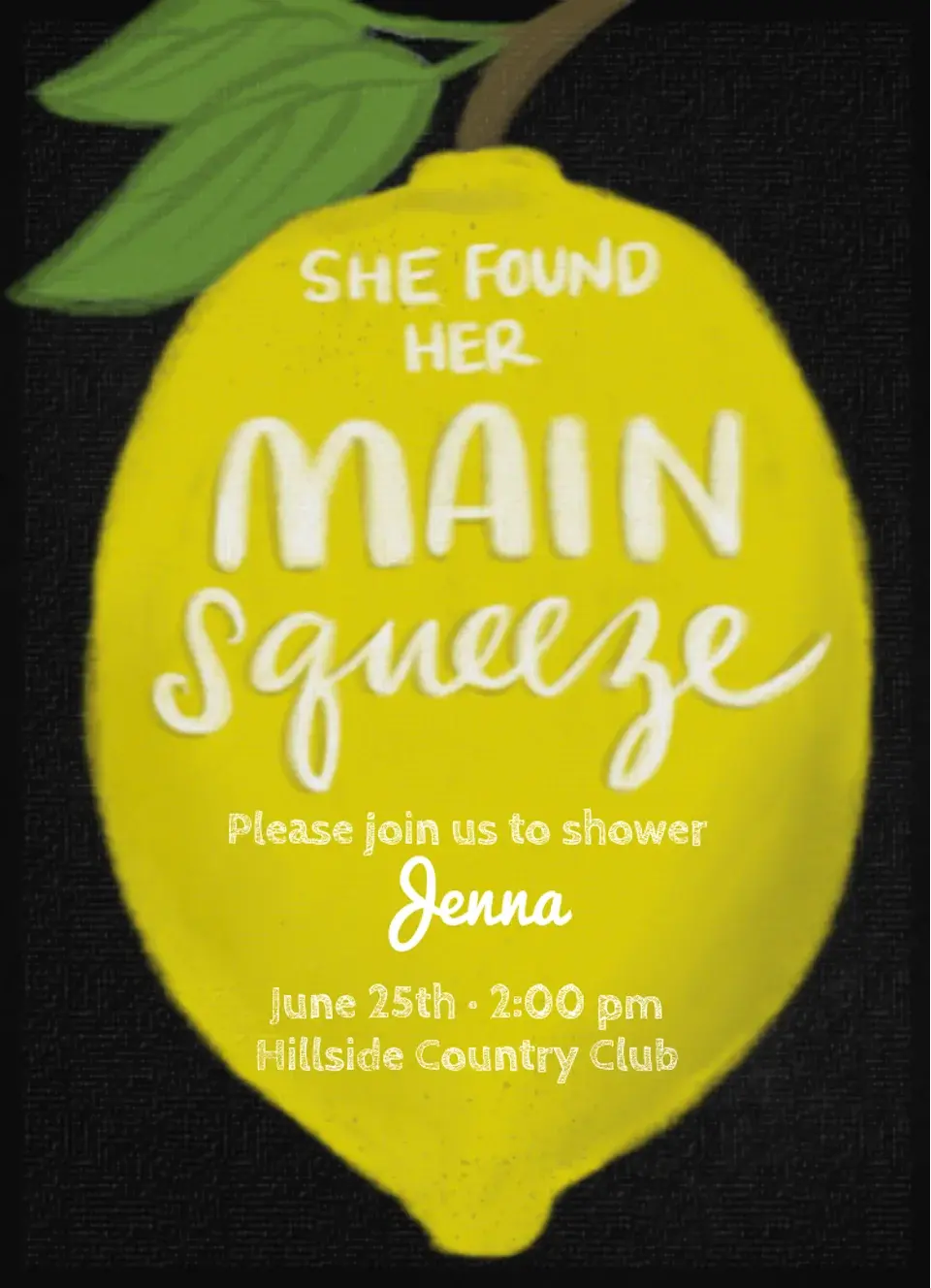 Main Squeeze card
